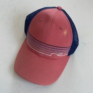 Blue and Pink Vineyard Vines Baseball Cap